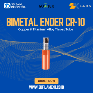 Creality BiMetal Ender CR-10 Series Copper and Titanium Throat Tube